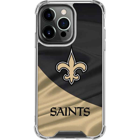 NFL New Orleans Saints iPhone 16 Pro Clear Case